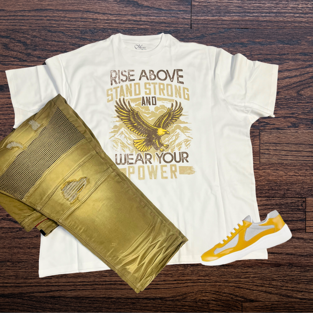 "Rise Above" Tee (White)