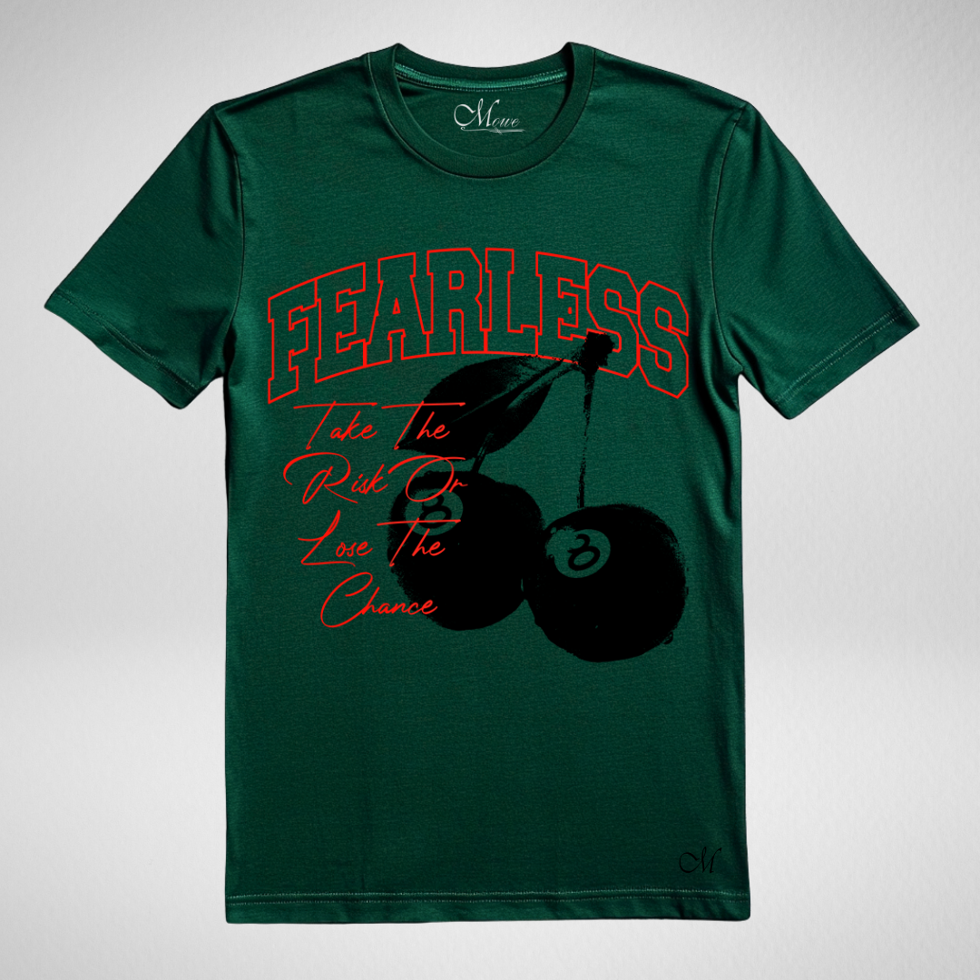 Green “Fearless” Graphic Tee