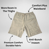 The Elite 4 - Core Cool Shorts 4 Pack (Black, Brown, Navy, Beige)