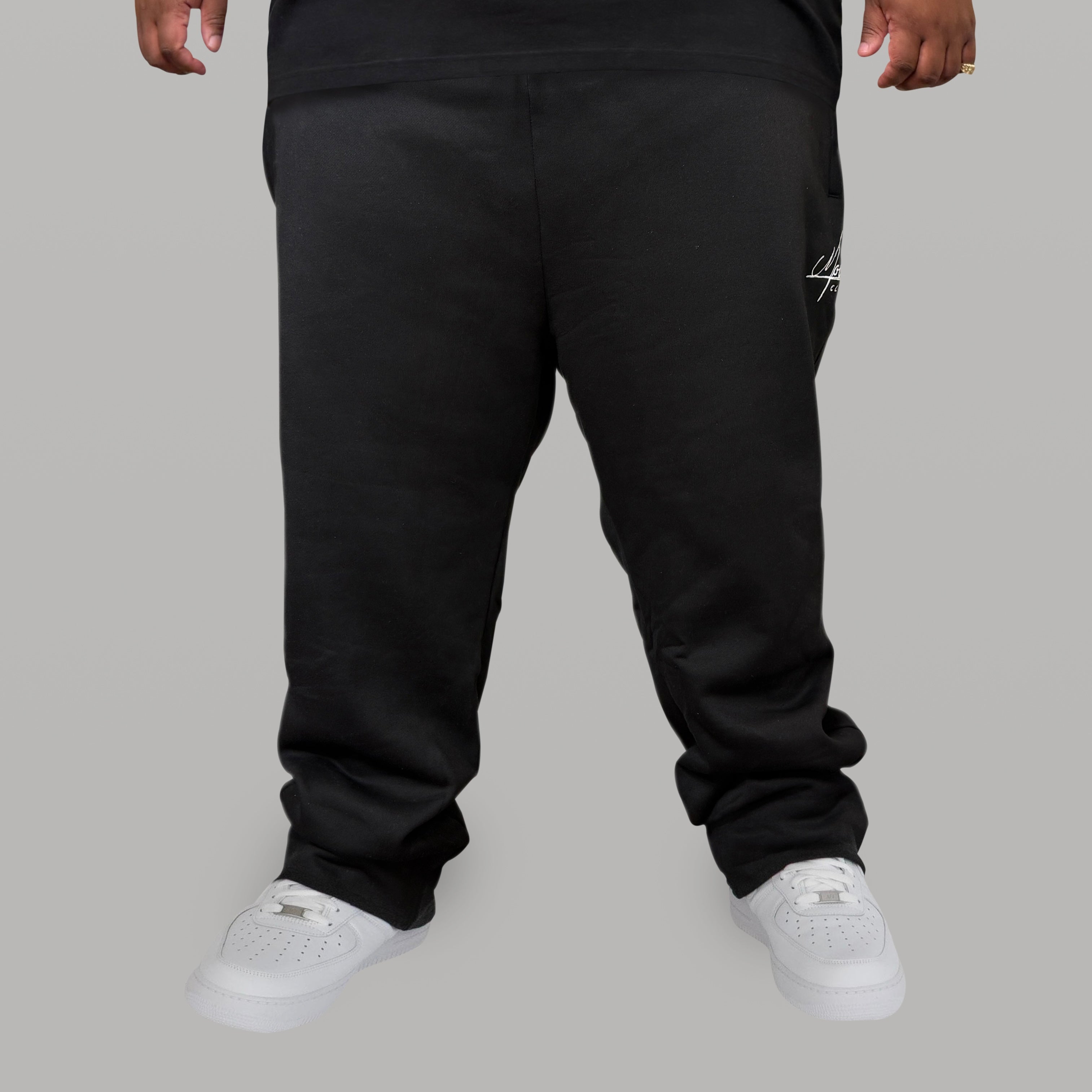 Onyx Heavyweight Comfort Fleece Joggers (Black)