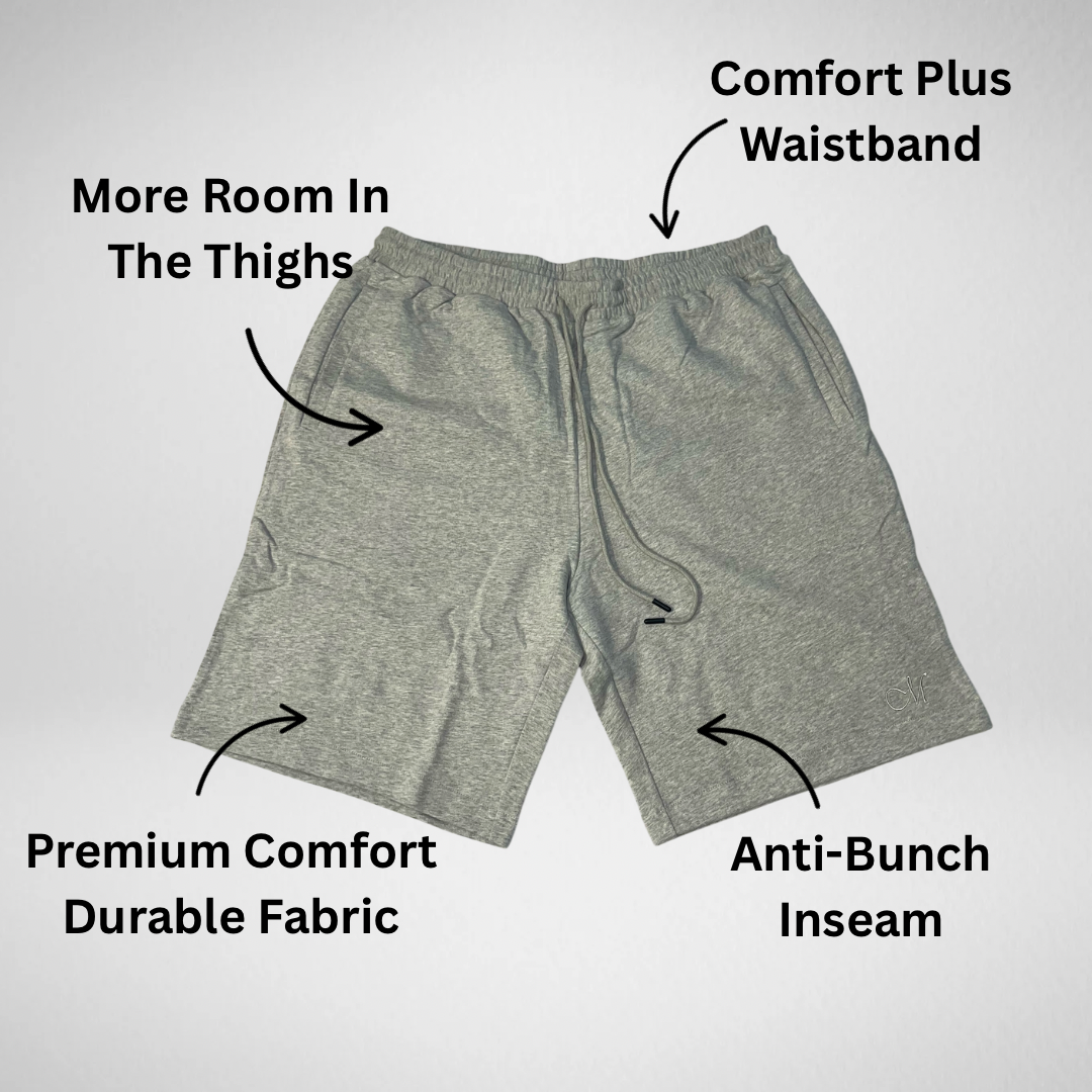 Cement Core Cool Shorts (Light Grey)