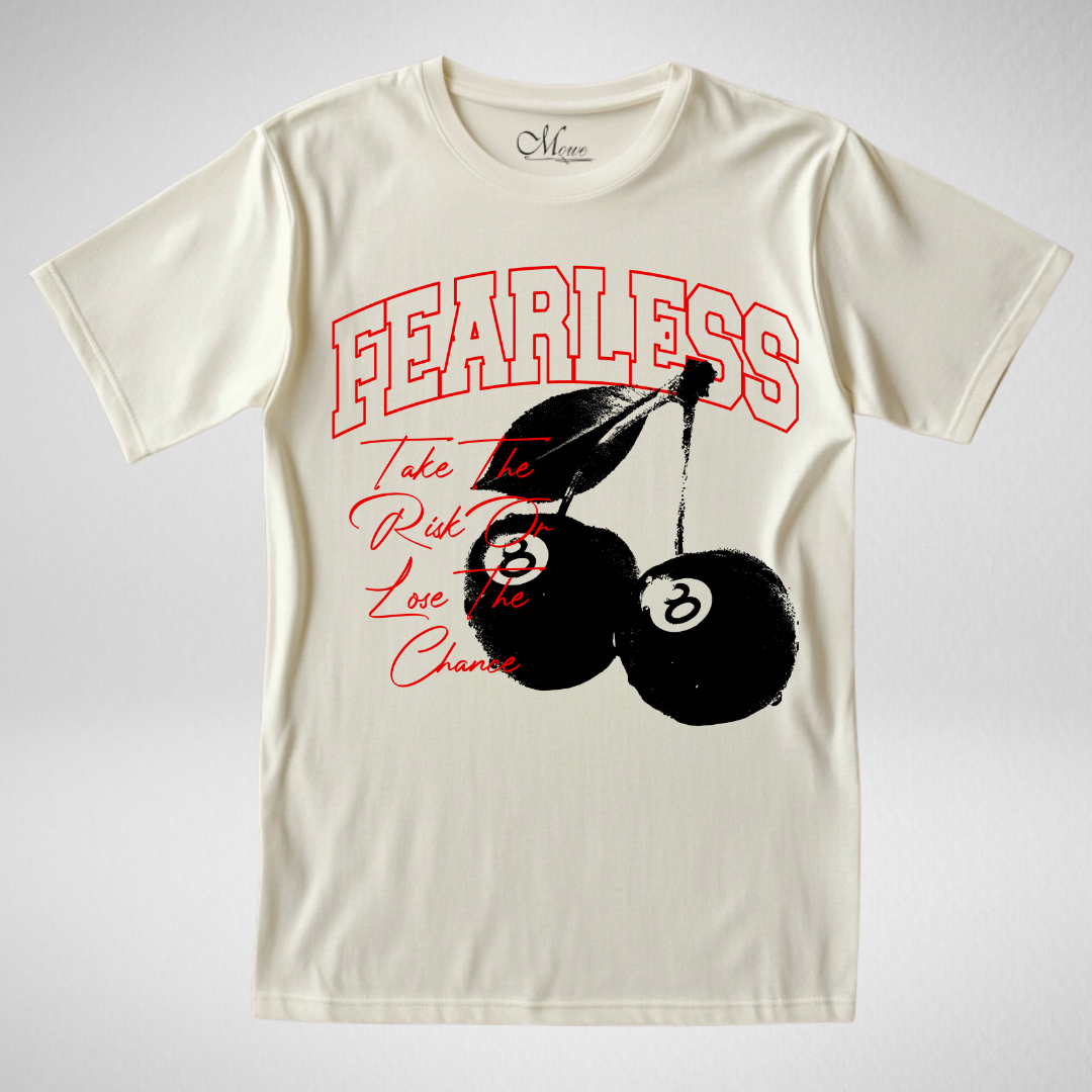 Neutral “Fearless” Graphic Tee