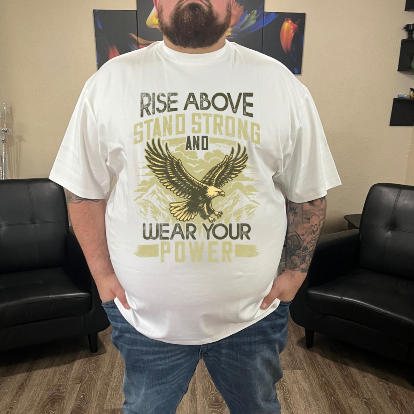 "Rise Above" Tee (White)