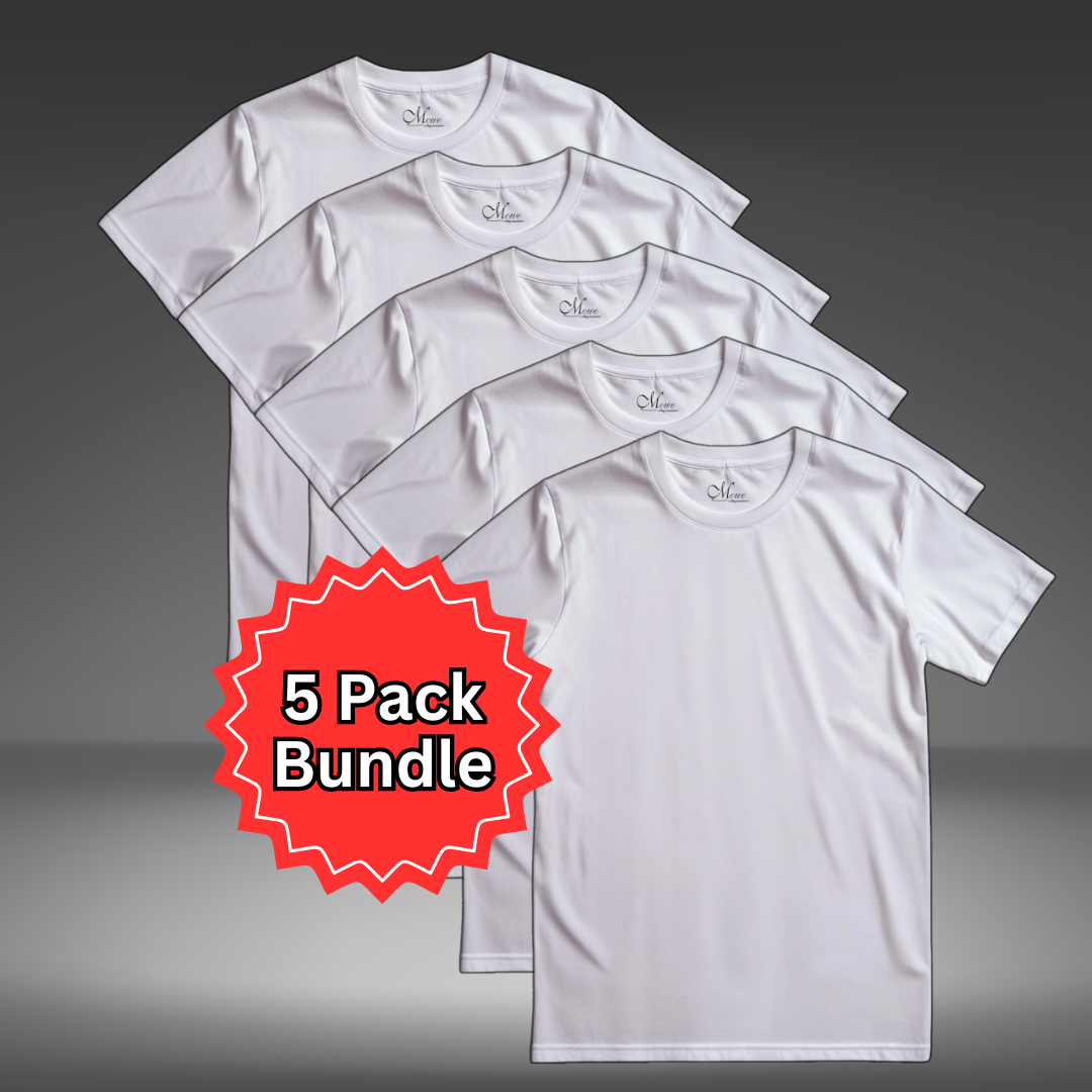 (5 Pack) Ivory Core Comfort Bundle (White)
