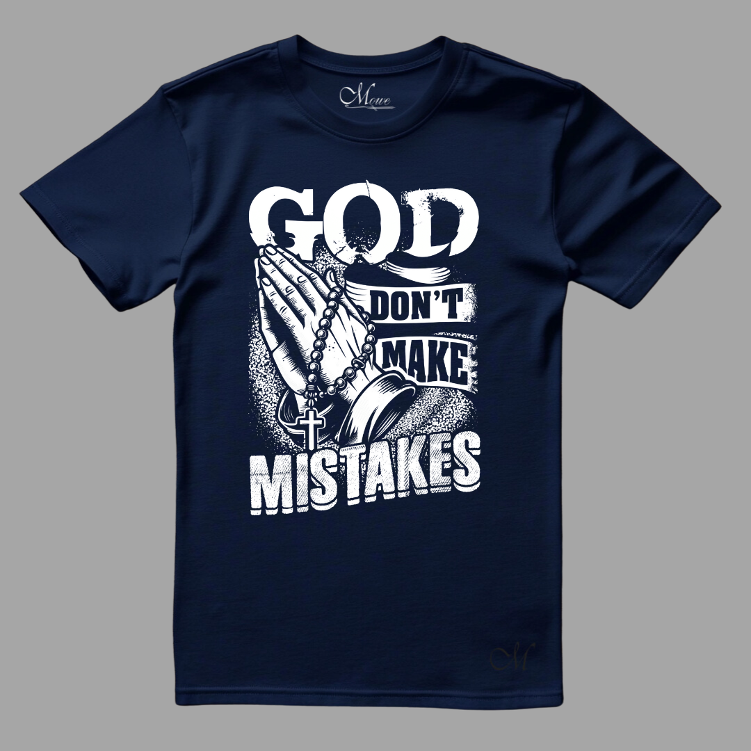 Navy & White - God Don't Make Mistakes