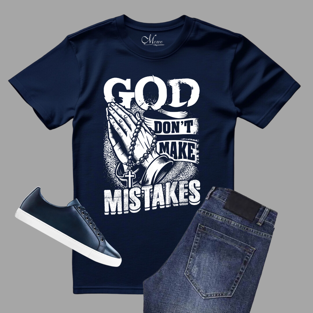 Navy & White - God Don't Make Mistakes