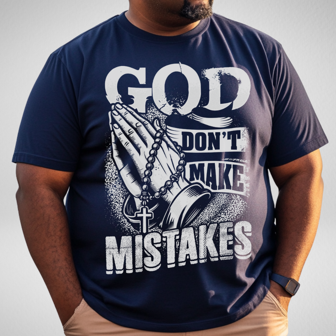 Navy & White - God Don't Make Mistakes