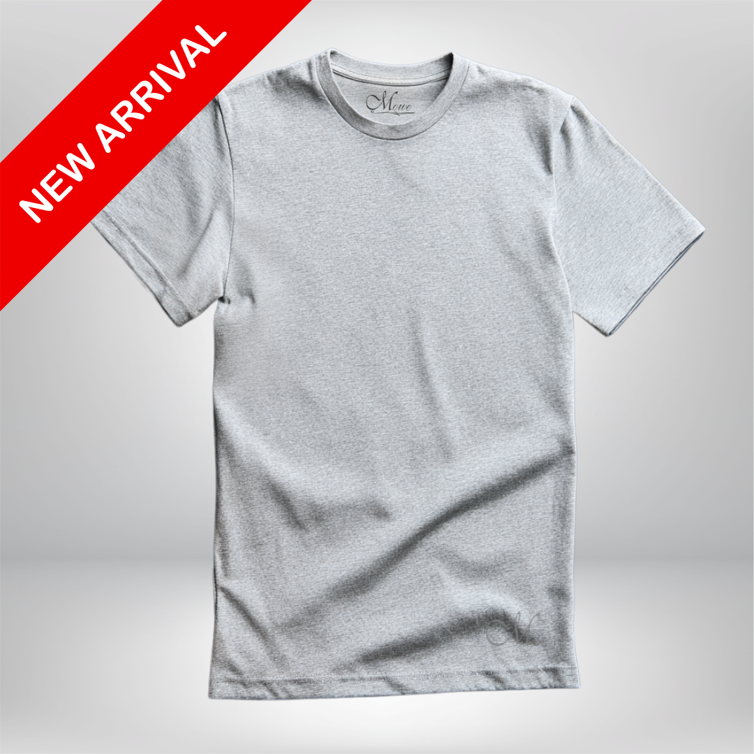 “Cement” Core Comfort Tee (Light Grey)